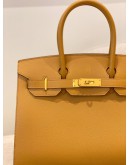 (BRAND NEW) 2021 HERMES BIRKIN 30 BAG IN MOUTARDE EPSOM LEATHER -FULL SET-