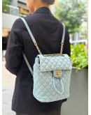 CHANEL URBAN SPIRIT BACKPACK IN LIGHT BLUE DENIM