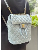 CHANEL URBAN SPIRIT BACKPACK IN LIGHT BLUE DENIM