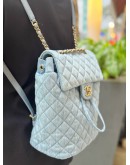 CHANEL URBAN SPIRIT BACKPACK IN LIGHT BLUE DENIM