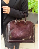 LOUIS VUITTON ALMA GM IN AMARANTE MONOGRAM VERNIS LEATHER