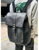 (LIKE NEW) CHRISTIAN DIOR DAILY BACKPACK IN BLACK DIOR GRAVITY LEATHER