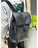 (LIKE NEW) CHRISTIAN DIOR DAILY BACKPACK IN BLACK DIOR GRAVITY LEATHER