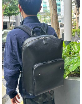 (LIKE NEW) LOUIS VUITTON GRIGORI BACKPACK IN BLACK TAIGA LEATHER