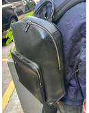 (LIKE NEW) LOUIS VUITTON GRIGORI BACKPACK IN BLACK TAIGA LEATHER