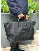 (SALE) GUCCI OFF THE GRID TOTE BAG IN BLACK NYLON WITH LEATHER
