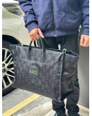 (SALE) GUCCI OFF THE GRID TOTE BAG IN BLACK NYLON WITH LEATHER