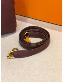 (CLEAR STOCK) (LIKE NEW) HERMES KELLY 28 RETOURNE IN BORDEAUX VEAU TOGO LEATHER -FULL SET-