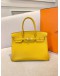 (LIKE NEW) HERMES BIRKIN 30 IN JAUNE AMBRE VEAU TOGO LEATHER -FULL SET-