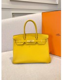 (LIKE NEW) HERMES BIRKIN 30 IN JAUNE AMBRE VEAU TOGO LEATHER -FULL SET-
