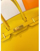 (LIKE NEW) HERMES BIRKIN 30 IN JAUNE AMBRE VEAU TOGO LEATHER -FULL SET-