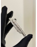 (LIKE NEW) 2019 BVLGARI SERPENTI VIPER BRACELET SIZE M IN 18K 750 WHITE GOLD WITH DIAMOND -FULL SET-  