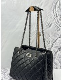 CHANEL REISSUE TOTE BAG IN BLACK AGED CALFSKIN LEATHER