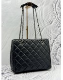 CHANEL REISSUE TOTE BAG IN BLACK AGED CALFSKIN LEATHER