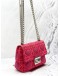(CLEAR STOCK) CHRISTIAN DIOR MISS DIOR SMALL CHAIN BAG IN PINK CANNAGE EMBROIDERED LEATHER