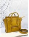 (CLEAR STOCK) (LIKE NEW) CELINE NANO LUGGAGE TOTE BAG IN MUSTARD YELLOW LEATHER