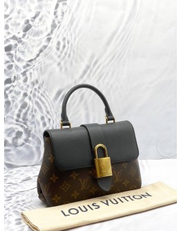 (CLEAR STOCK) (LIKE NEW) LOUIS VUITTON LOCKY BB IN BROWN MONOGRAM CANVAS WITH BLACK LEATHER -FULL SET-