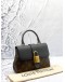 (CLEAR STOCK) (LIKE NEW) LOUIS VUITTON LOCKY BB IN BROWN MONOGRAM CANVAS WITH BLACK LEATHER -FULL SET-
