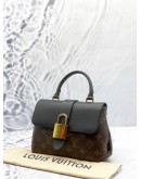 (CLEAR STOCK) (LIKE NEW) LOUIS VUITTON LOCKY BB IN BROWN MONOGRAM CANVAS WITH BLACK LEATHER -FULL SET-