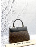 (CLEAR STOCK) (LIKE NEW) LOUIS VUITTON LOCKY BB IN BROWN MONOGRAM CANVAS WITH BLACK LEATHER -FULL SET-