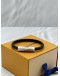 (UNUSED) LOUIS VUITTON CLIP IT BRACELET SIZE 19 IN BLACK LEATHER -FULL SET- 