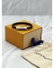 (UNUSED) LOUIS VUITTON CLIP IT BRACELET SIZE 19 IN BLACK LEATHER -FULL SET- 