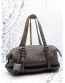 BOTTEGA VENETA MONTAIGNE HANDBAG IN DARK BROWN INTRECCIATO LEATHER