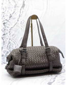 BOTTEGA VENETA MONTAIGNE HANDBAG IN DARK BROWN INTRECCIATO LEATHER