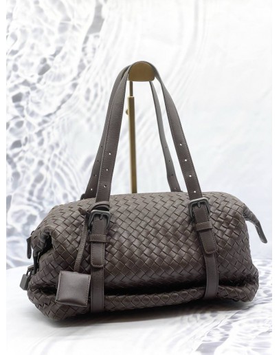 BOTTEGA VENETA MONTAIGNE HANDBAG IN DARK BROWN INTRECCIATO LEATHER