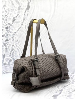 BOTTEGA VENETA MONTAIGNE HANDBAG IN DARK BROWN INTRECCIATO LEATHER