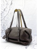 BOTTEGA VENETA MONTAIGNE HANDBAG IN DARK BROWN INTRECCIATO LEATHER