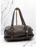 BOTTEGA VENETA MONTAIGNE HANDBAG IN DARK BROWN INTRECCIATO LEATHER