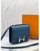 HERMES CONSTANCE 18 IN BLUE COBALT EPSOM LEATHER -FULL SET- 