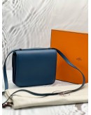 HERMES CONSTANCE 18 IN BLUE COBALT EPSOM LEATHER -FULL SET- 