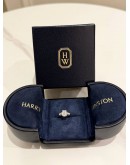(UNUSED) HARRY WINSTON 1.09CT RING SIZE 55 IN 18K 750 WHITE GOLD WITH DIAMOND -FULL SET-