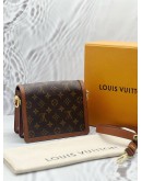 (LIKE NEW) LOUIS VUITTON MINI DAUPHINE IN BROWN MONOGRAM REVERSE CANVAS -FULL SET- 