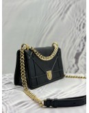 CHRISTIAN DIOR MEDIUM DIORAMA FLAP SHOULDER BAG IN BLACK LEATHER