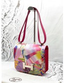 (UNUSED) 2021 HERMES CONSTANCE 24 LIMITED EDITION IN ROSE MEXICO SWIFT LEATHER WITH MARBLE SILK -FULL SET-