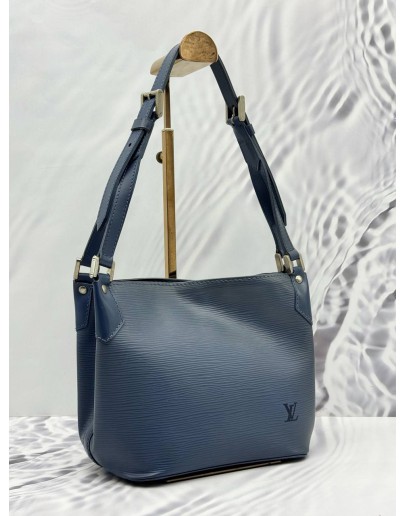LOUIS VUITTON MANDARA PM SHOULDER BAG IN BLUE EPI LEATHER