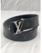 LOUIS VUITTON REVERSIBLE BELT SIZE 80 IN BLACK MONOGRAM ECLIPSE CANVAS WITH LEATHER