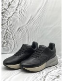 (LIKE NEW) ALEXANDER MCQUEEN SNEAKERS SIZE 41 IN BLACK LEATHER -FULL SET-