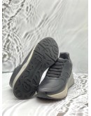 (LIKE NEW) ALEXANDER MCQUEEN SNEAKERS SIZE 41 IN BLACK LEATHER -FULL SET-