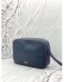 (LIKE NEW) BOSS BY HUGO BOSS CLUTCH IN BLUE LEATHER