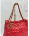 CHANEL PUZZLE TOTE BAG IN BRIGHT RED PATENT LEATHER