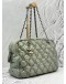 CHANEL BUBBLE TWEED STICH CAMERA BAG IN GREY NYLON
