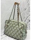 CHANEL BUBBLE TWEED STICH CAMERA BAG IN GREY NYLON