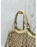 GUCCI SUKEY MEDIUM HOBO BAG IN BEIGE GG CANVAS WITH LEATHER