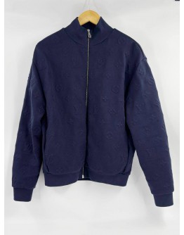 (LIKE NEW) LOUIS VUITTON MONOGRAM EMBOSSED TRACK TOP SIZE S 