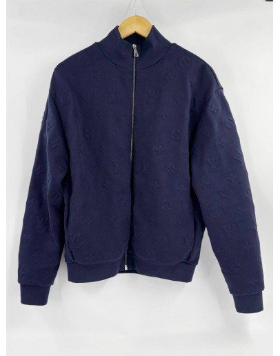 (LIKE NEW) LOUIS VUITTON MONOGRAM EMBOSSED TRACK TOP SIZE S 