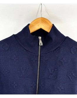 (LIKE NEW) LOUIS VUITTON MONOGRAM EMBOSSED TRACK TOP SIZE S 